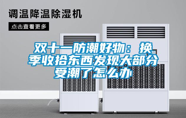 双十一防潮好物：换季收拾东西发现大部分受潮了怎么办