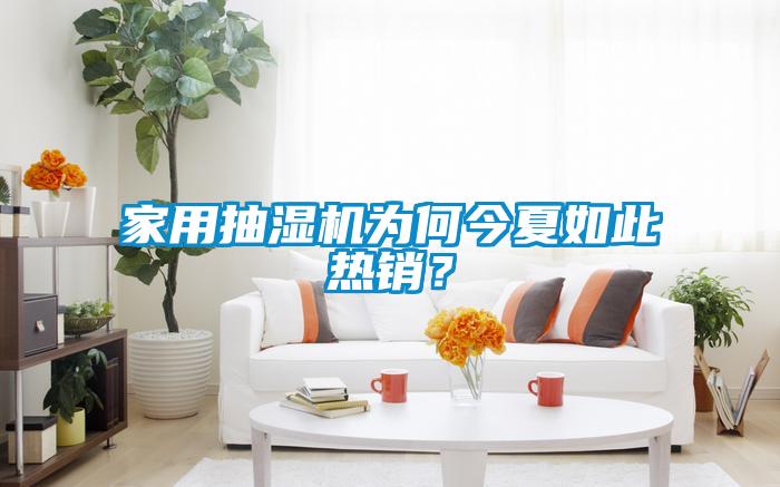 家用抽湿机为何今夏如此热销？