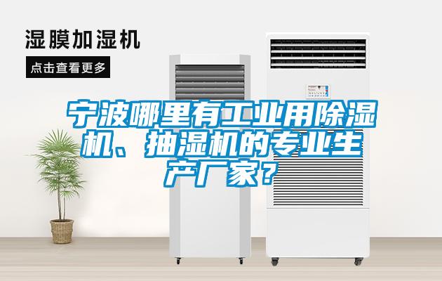 宁波哪里有工业用除湿机、抽湿机的专业生产厂家？