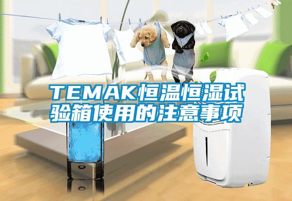 TEMAK恒温恒湿试验箱使用的注意事项