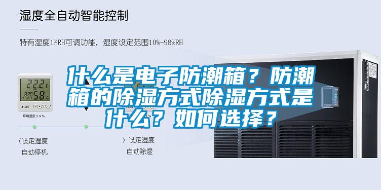 什么是电子防潮箱？防潮箱的除湿方式除湿方式是什么？如何选择？