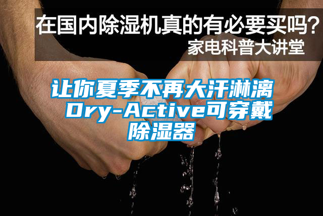 让你夏季不再大汗淋漓 Dry-Active可穿戴除湿器