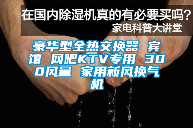 豪华型全热交换器 宾馆 网吧KTV专用 300风量 家用新风换气机