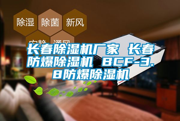 长春除湿机厂家 长春防爆除湿机 BCF-3.8防爆除湿机