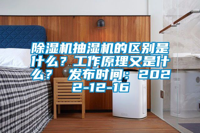 除湿机抽湿机的区别是什么？工作原理又是什么？ 发布时间：2022-12-16