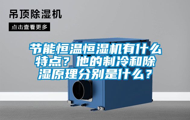 节能恒温恒湿机有什么特点？他的制冷和除湿原理分别是什么？